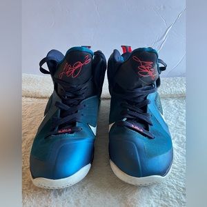 Nike Lebron Size 9.5 Green/Blue